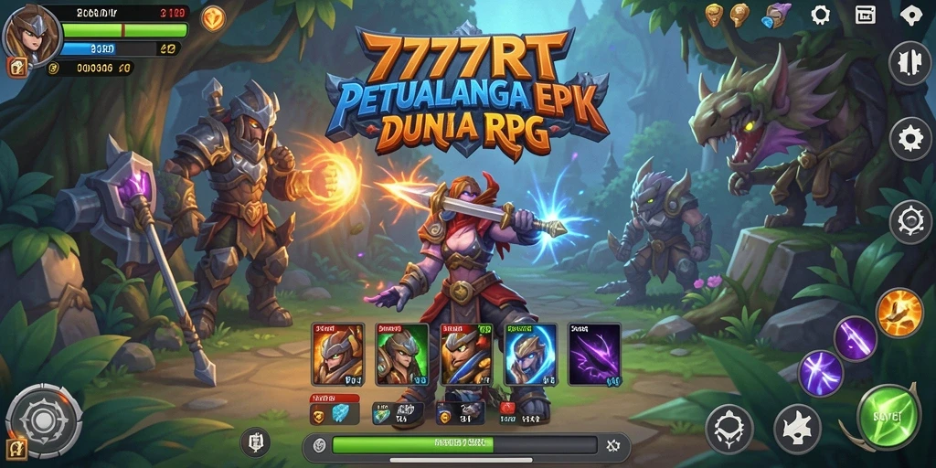 Gameplay menakjubkan dari 777RT dengan aksi pertarungan RPG.