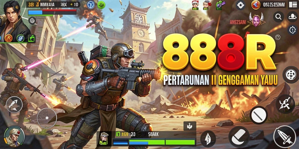 Screenshot 888R menampilkan aksi pertarungan yang seru dan mendebarkan.