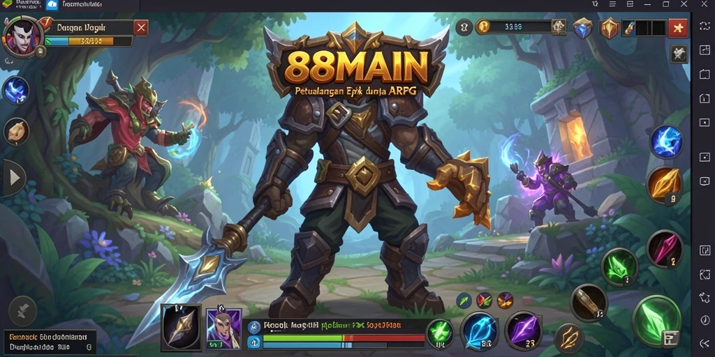 Tampilan menakjubkan dari gameplay ARPG di 88MAIN.