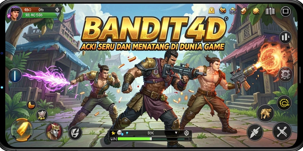 Screenshot aksi seru dalam permainan BANDIT4D.