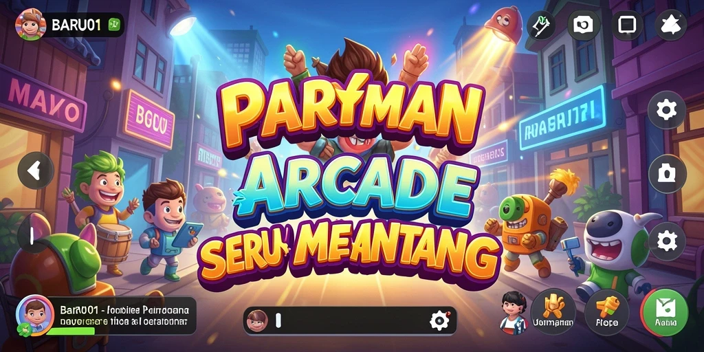 Screenshot utama BARU01 menampilkan gameplay penuh aksi yang seru.