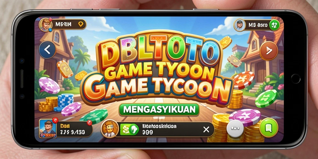 Tangkapan layar gameplay DBLTOTO menampilkan suasana mengelola bisnis tycoon.