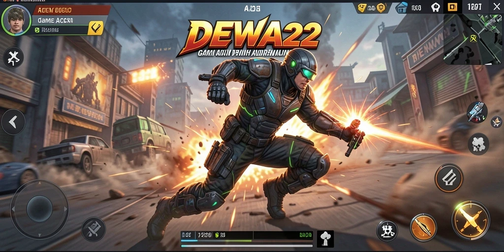 Screenshot DEWA22 menunjukkan aksi seru dalam gameplay yang mendebarkan.