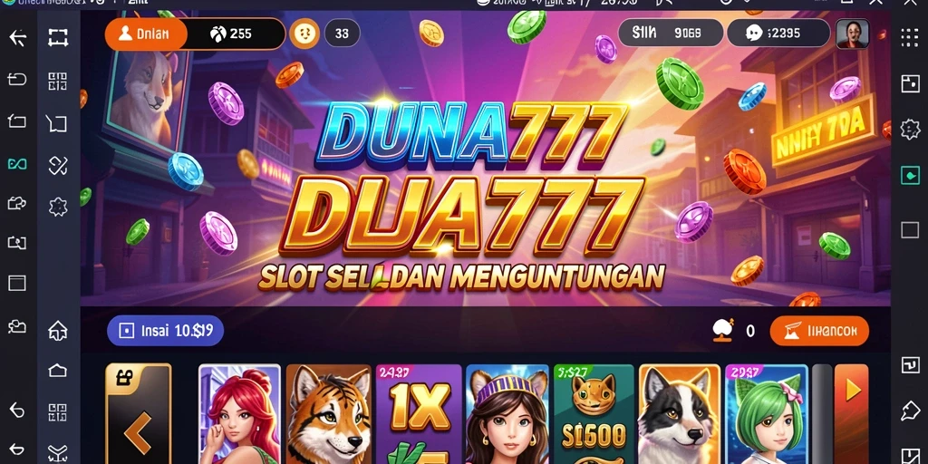 Tampilan layar gameplay DUNIA777 yang menarik dan memukau.