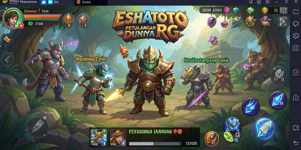 Tampilan gameplay seru dan penuh aksi di ESHATOTO.