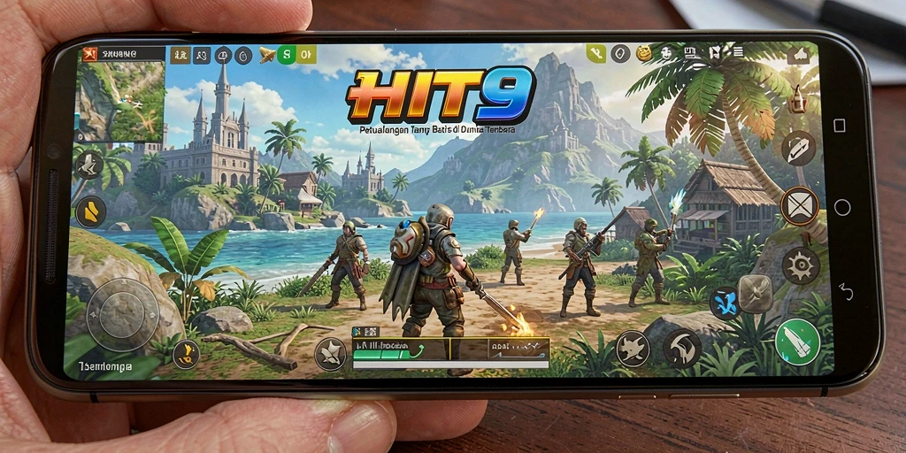 Screenshot HIT9 menampilkan permainan seru dalam dunia terbuka.