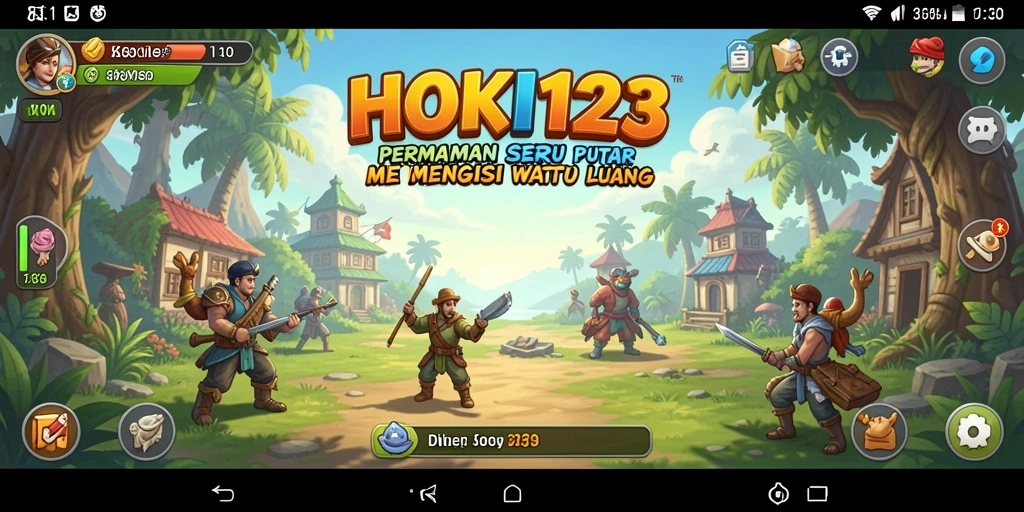 Tampilan permainan HOKI123 yang mengasyikkan dan kreatif.