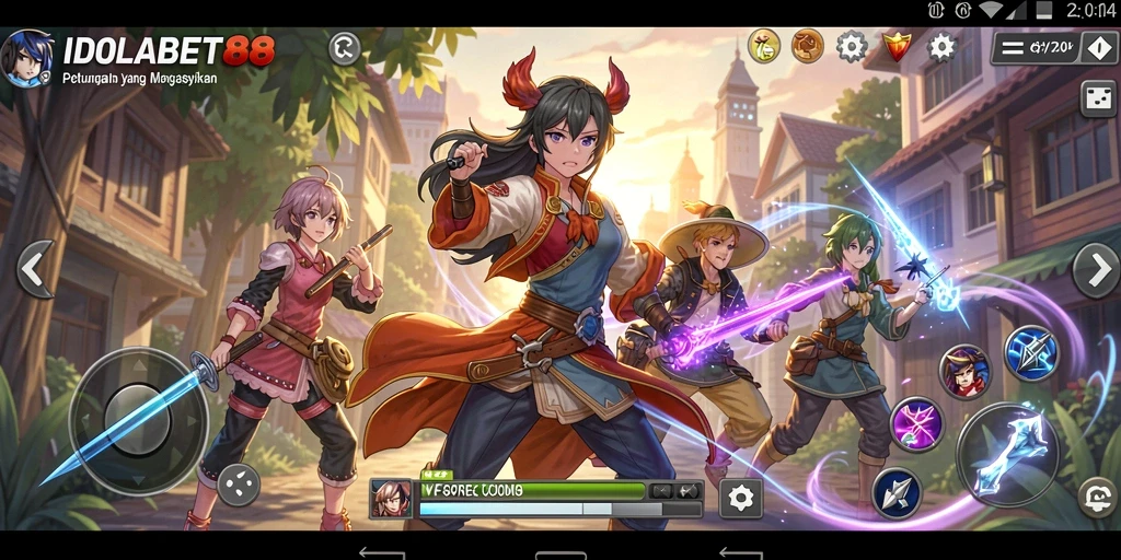 Tampilan menarik gameplay IDOLABET88 yang penuh warna.