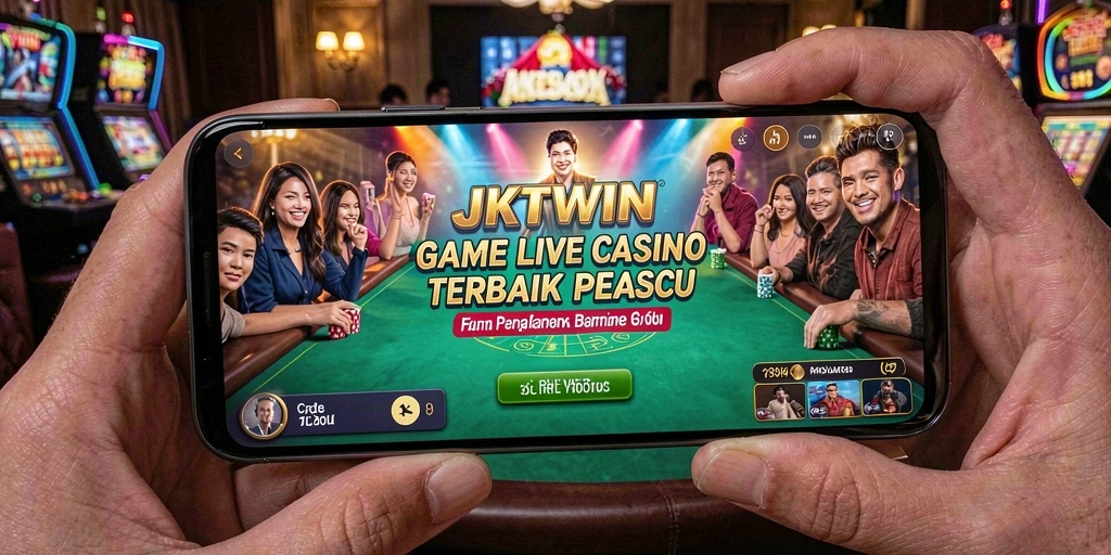 Screenshot gameplay JKTWIN menampilkan dealer live yang profesional.