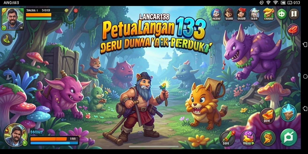 Screenshot gameplay LANCAR138 menampilkan aksi mendebarkan petualangan di dunia fantastis.