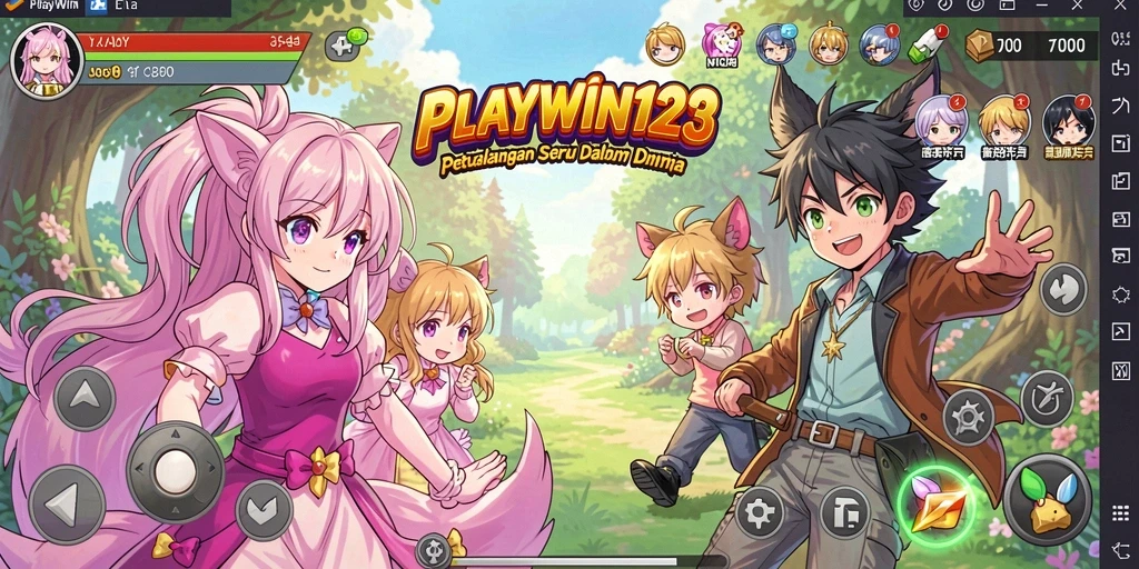 Tangkapan layar utama PLAYWIN123 yang menunjukkan aksi gameplay yang mendebarkan.