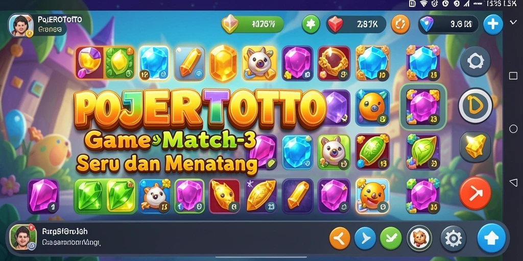 Gameplay seru dari POJEROTOTO, aksinya penuh warna dan tantangan.