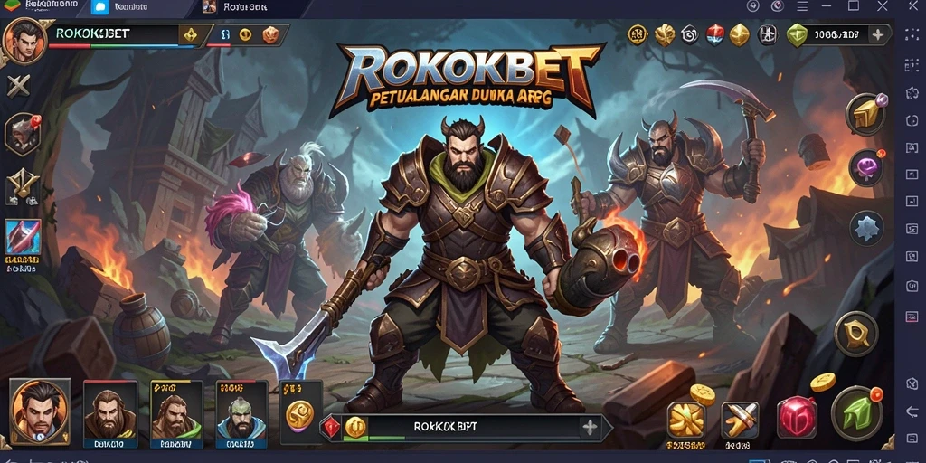 Tangkapan layar ROKOKBET yang menunjukkan aksi bertarung seru dalam ARPG.