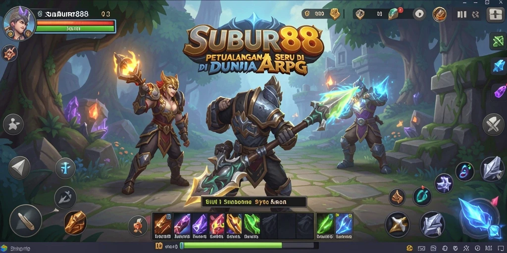 Tampilan menarik yang menggambarkan aksi mendebarkan di dunia ARPG.