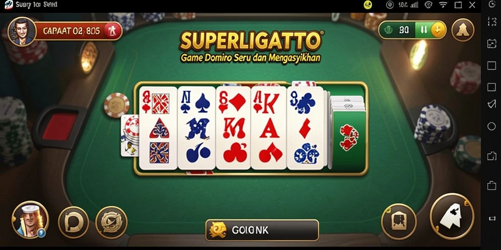 Tampilan seru dari gameplay SUPERLIGATOTO yang memikat.