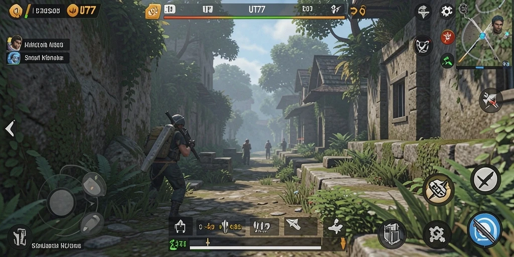 Tangkapan layar UT77 menampilkan gameplay simulasi yang menarik dan interaktif.
